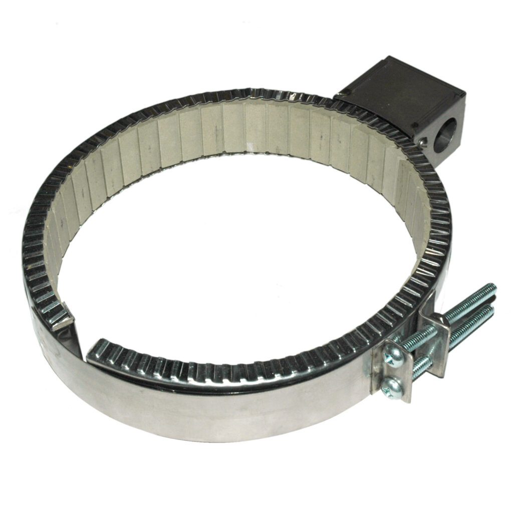 Heater Band, 7-1/2 to 8" Inside Diameter x 1-1/2" Wide, 240 Volt, 1200 Watt, Ceramic