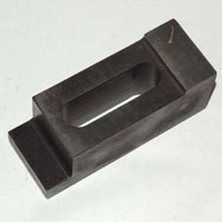 Machined Closed Toe Mold Clamp for 1-3/8" Flanges, 5-3/16" Long, 2" Wide, with 25/32" Wide Slot