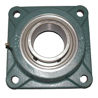 Flange Bearing, Support, 1-3/4" ID, 4 Bolt,