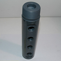 Manifold for Lime Buster XL, PVC, 9" Long, 2" Diameter, 1-1/2" NPT Male, 4 Ports, 1/2" NPT Female