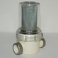 Line Strainer, Nylon, 1/2" NPT. Used in IMS Micro Max Chillers.