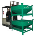 Mobile Storage Hopper, Heavy Duty 30 cu ft, 45° Hopper Slope, with Vacuum Ports