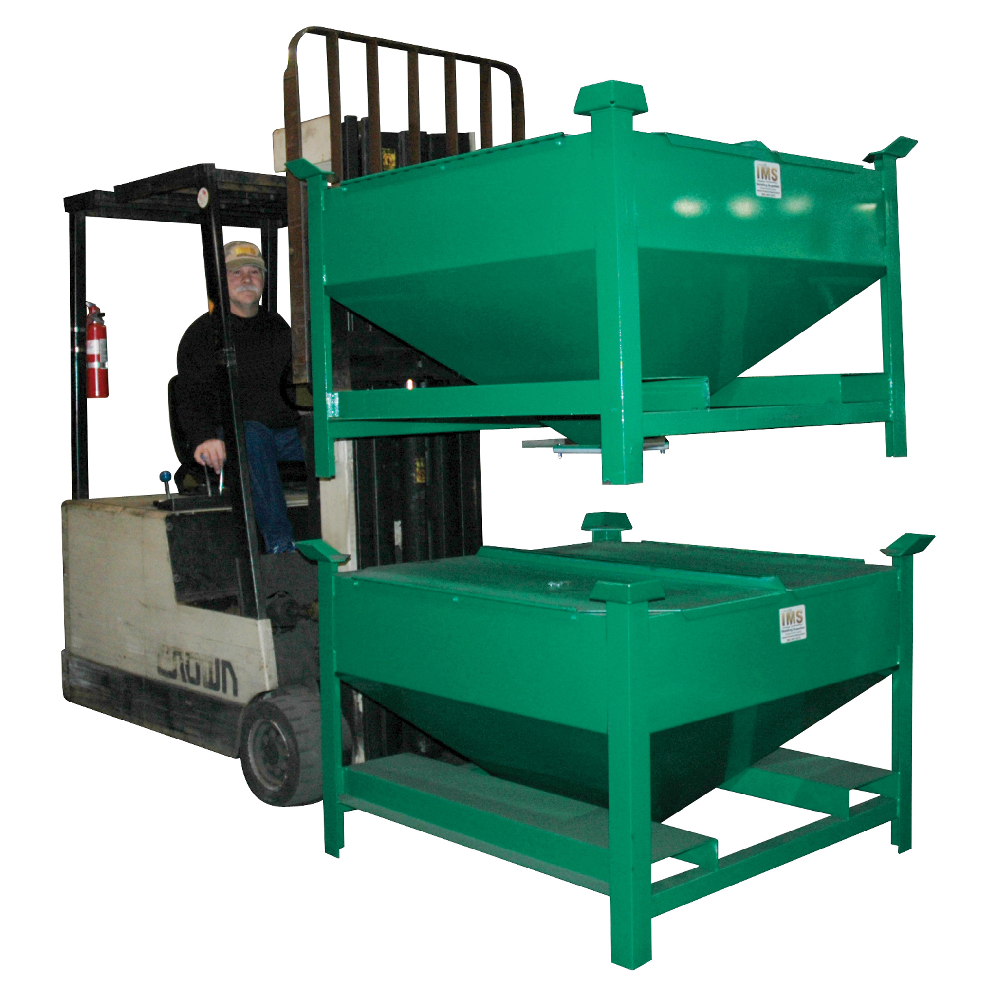 Mobile Storage Hopper, Heavy Duty 30 cu ft, 45° Hopper Slope, with Vacuum Ports - Image 2