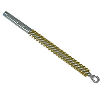 Brush, Heavy Duty Barrel, 1/2" OD, Brass, Double Stem and Spiral