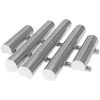 Combination Hopper Magnet, 7" Diameter with Alternating Rare Earth and Alnico Metal Trap Magnets