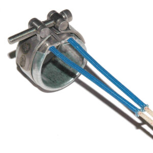 Heater Band, 1-1/4" Inside Diameter x 1" Wide, Mica, 240 Volt, 125 Watt, 12" Flex Leads