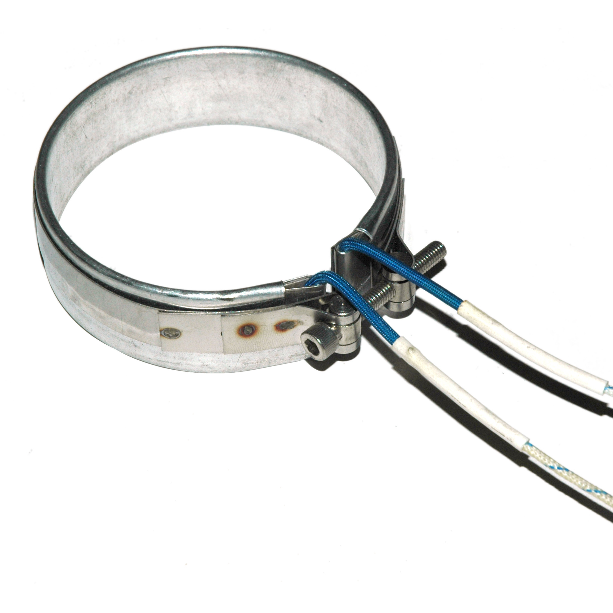 Heater Band, 3-1/8" Inside Diameter x 1" Wide, Mica, 240 Volt, 350 Watt, 12" Flex Leads - Image 2