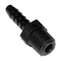 Hose Barb Fitting, Plastic, 1/4" Barb X 1/4" Male NPT