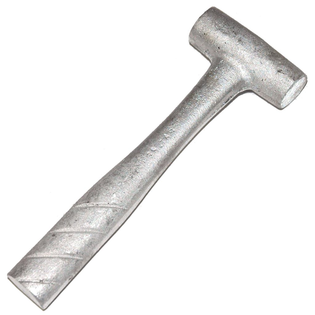 Mold Hammer, 1/2 lb., Aluminum, 8" long.