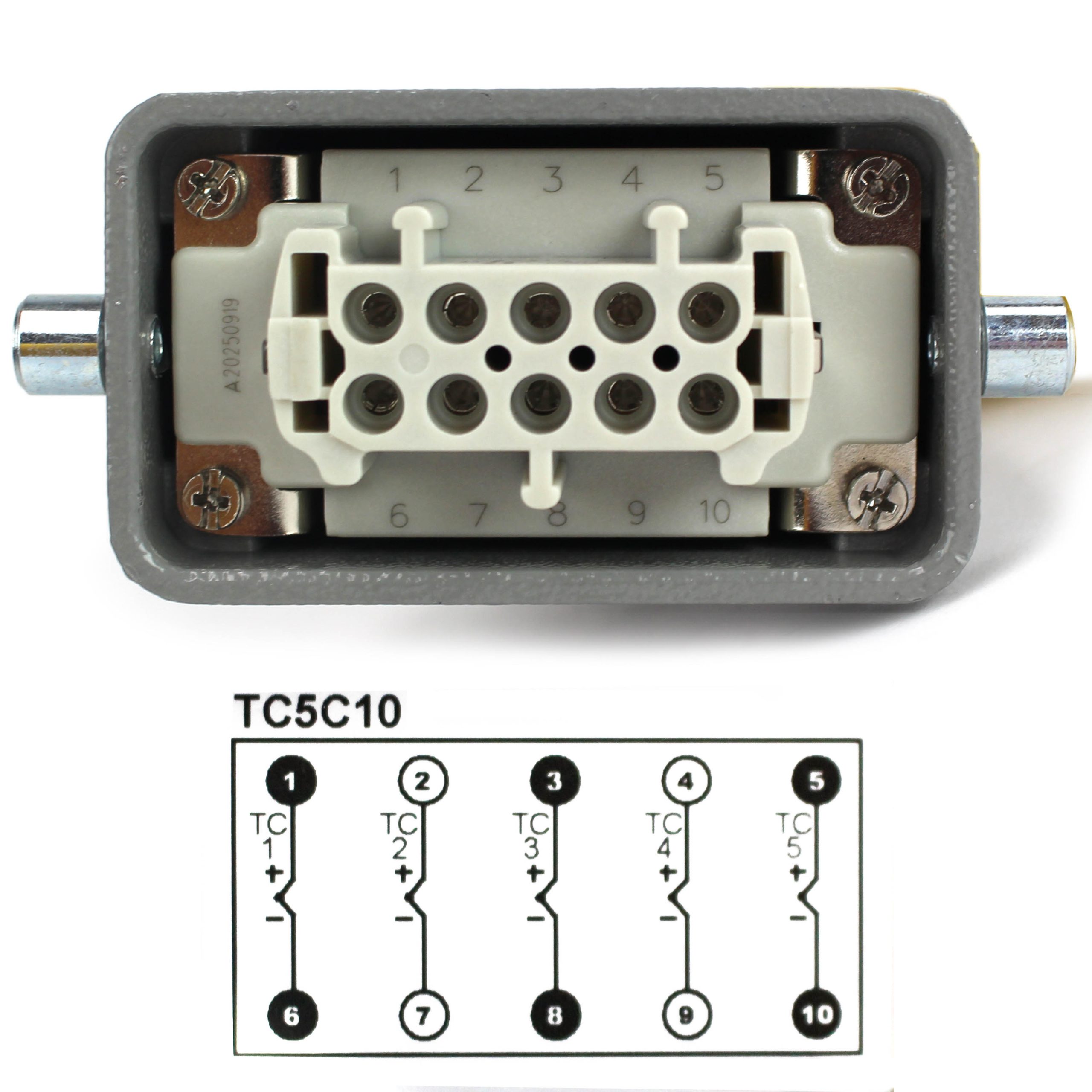 Thermocouple Cable for 5-Zone Mold Temperature Control System, 10' Length - Image 3