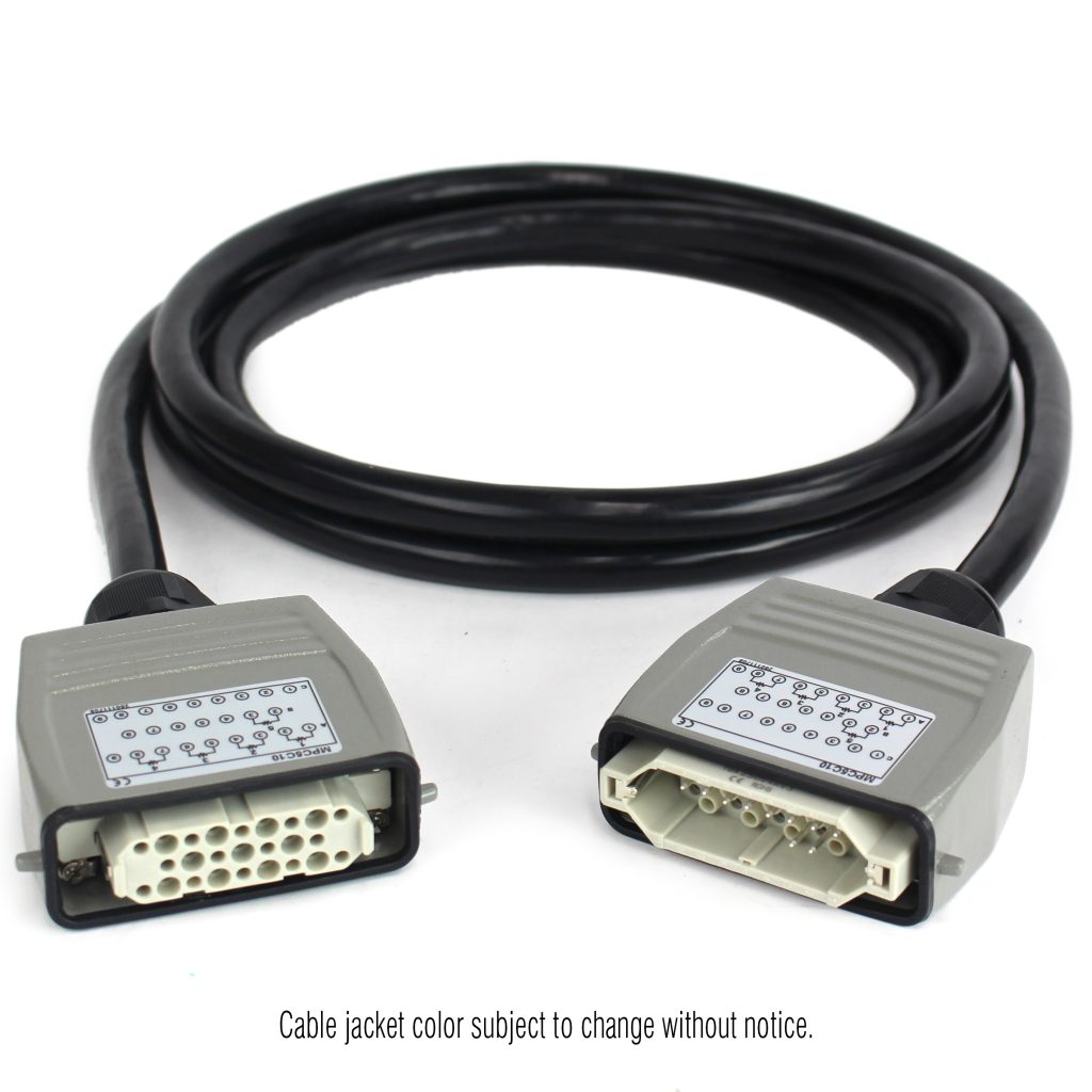 Mold Power Cable for 5-Zone Mold Temperature Control System, 10' Length