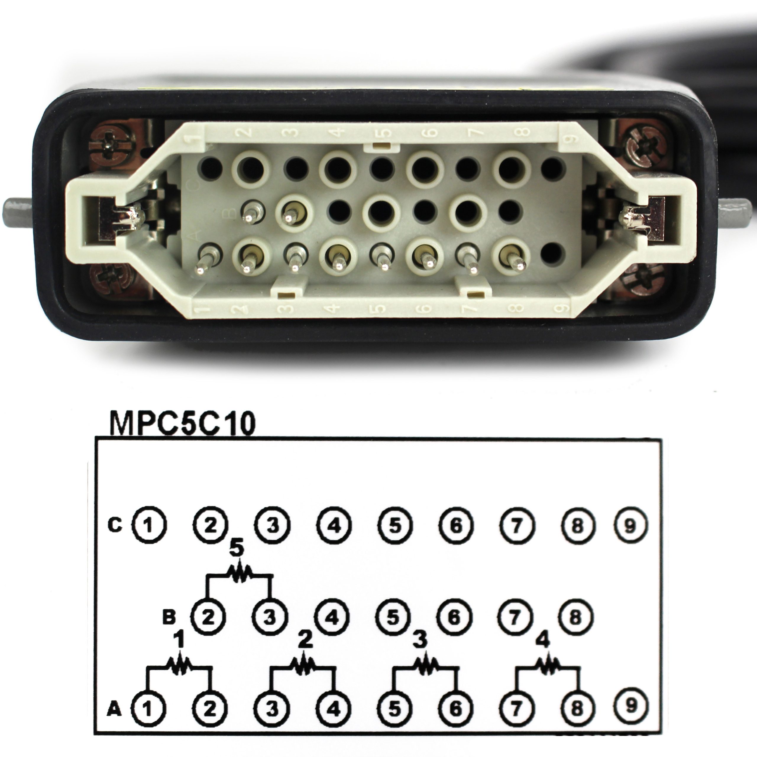 Mold Power Cable for 5-Zone Mold Temperature Control System, 10' Length - Image 3