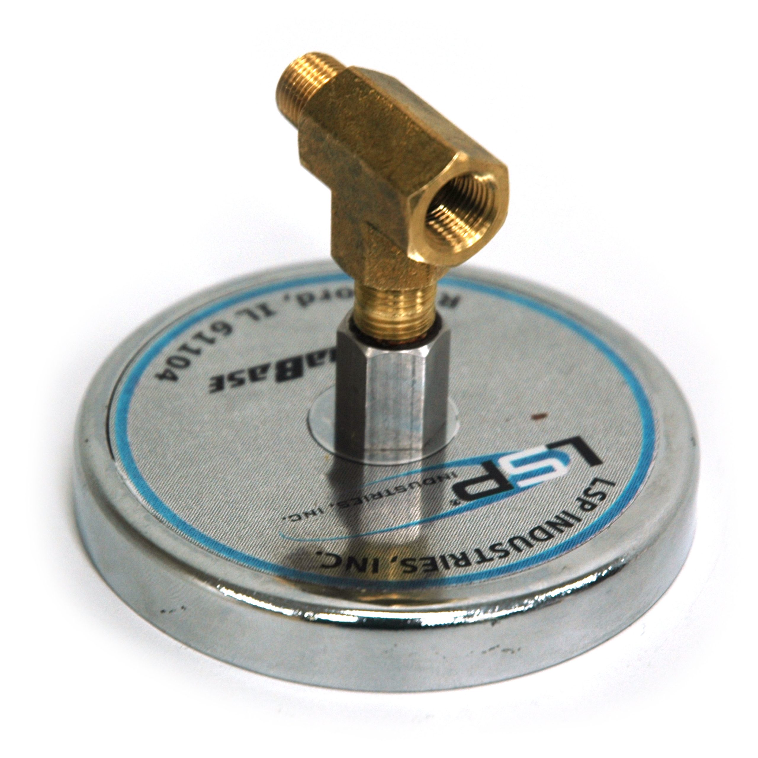 Air Differential Blowoff/Air Actuator System Magnetic Mounting Base with Tee Adapter - Image 1