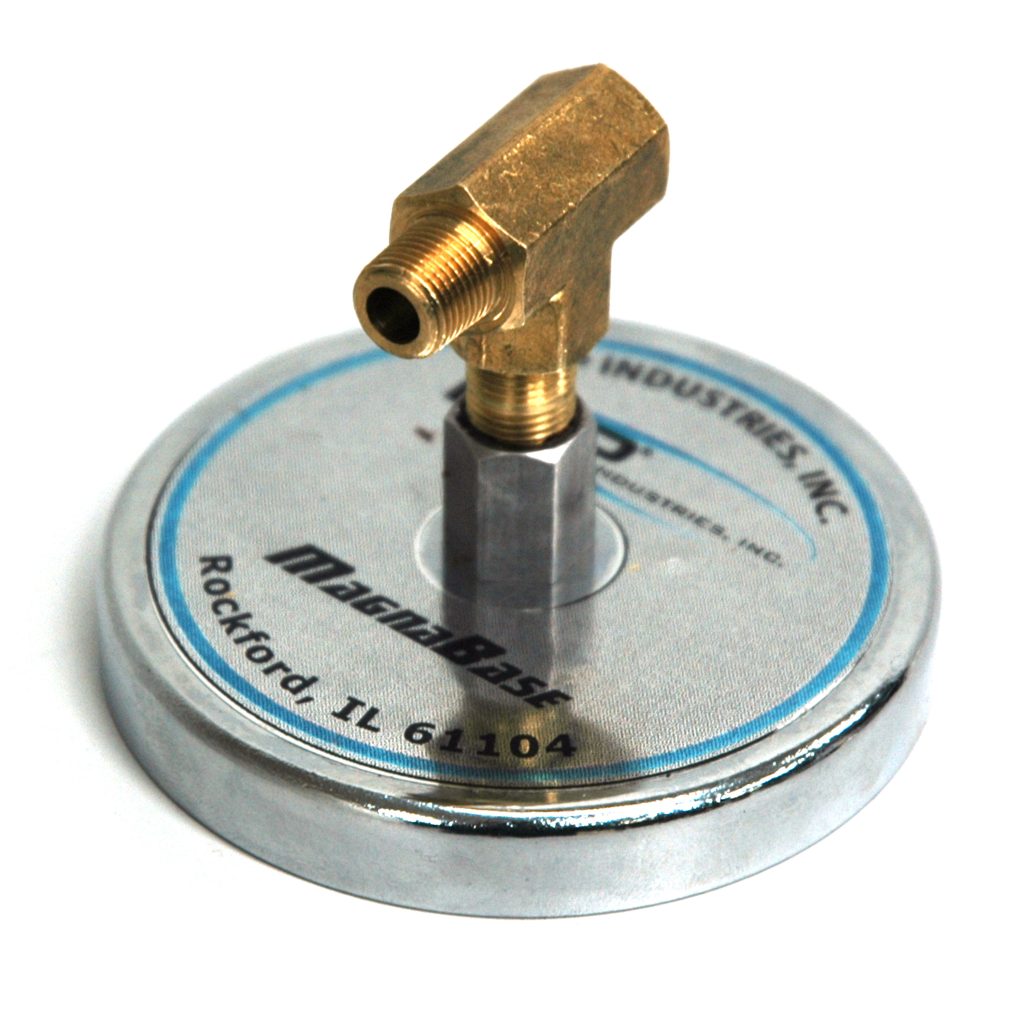 Air Differential Blowoff/Air Actuator System Magnetic Mounting Base with Tee Adapter