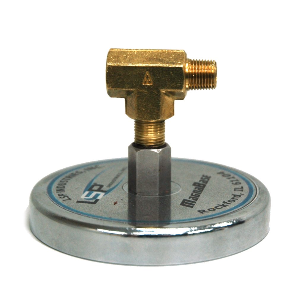 Air Differential Blowoff/Air Actuator System Magnetic Mounting Base with Tee Adapter