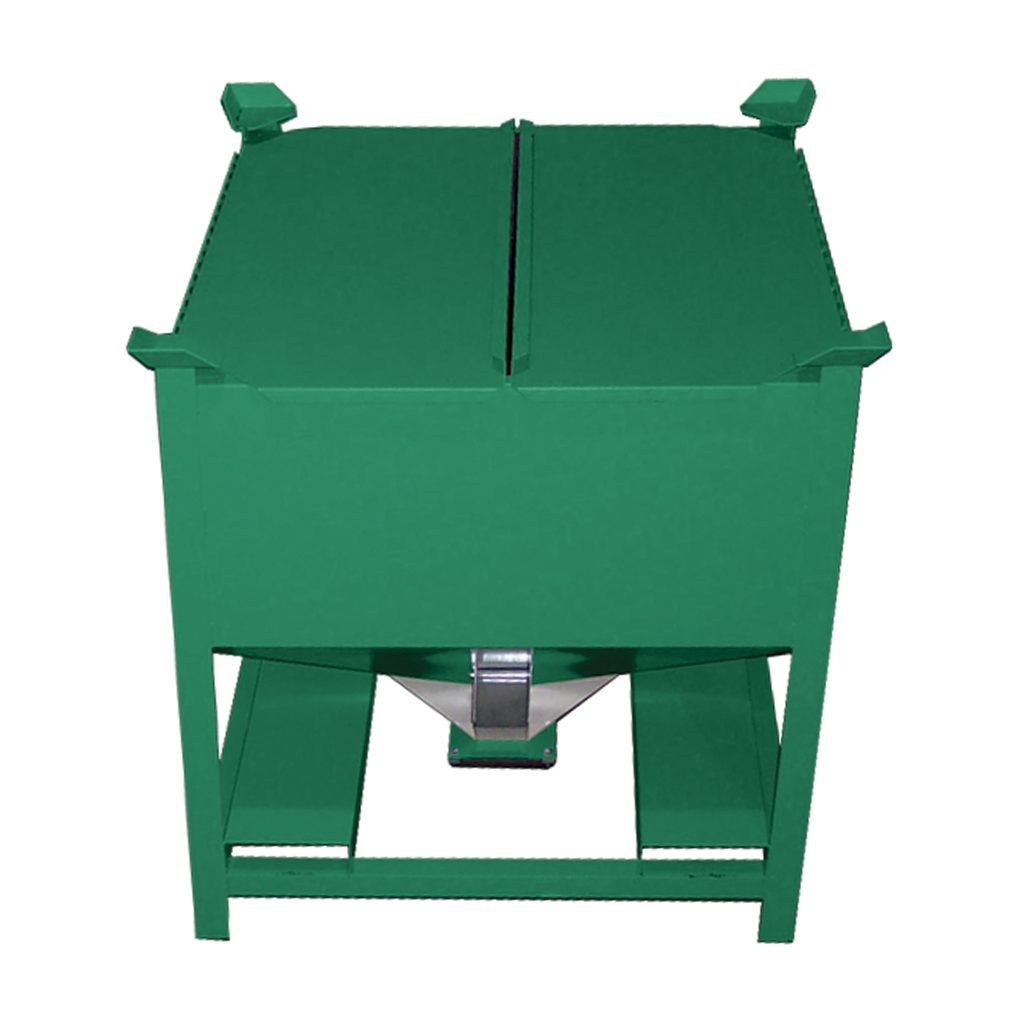 Hopper Cover Option, Two-Piece With Hinge
