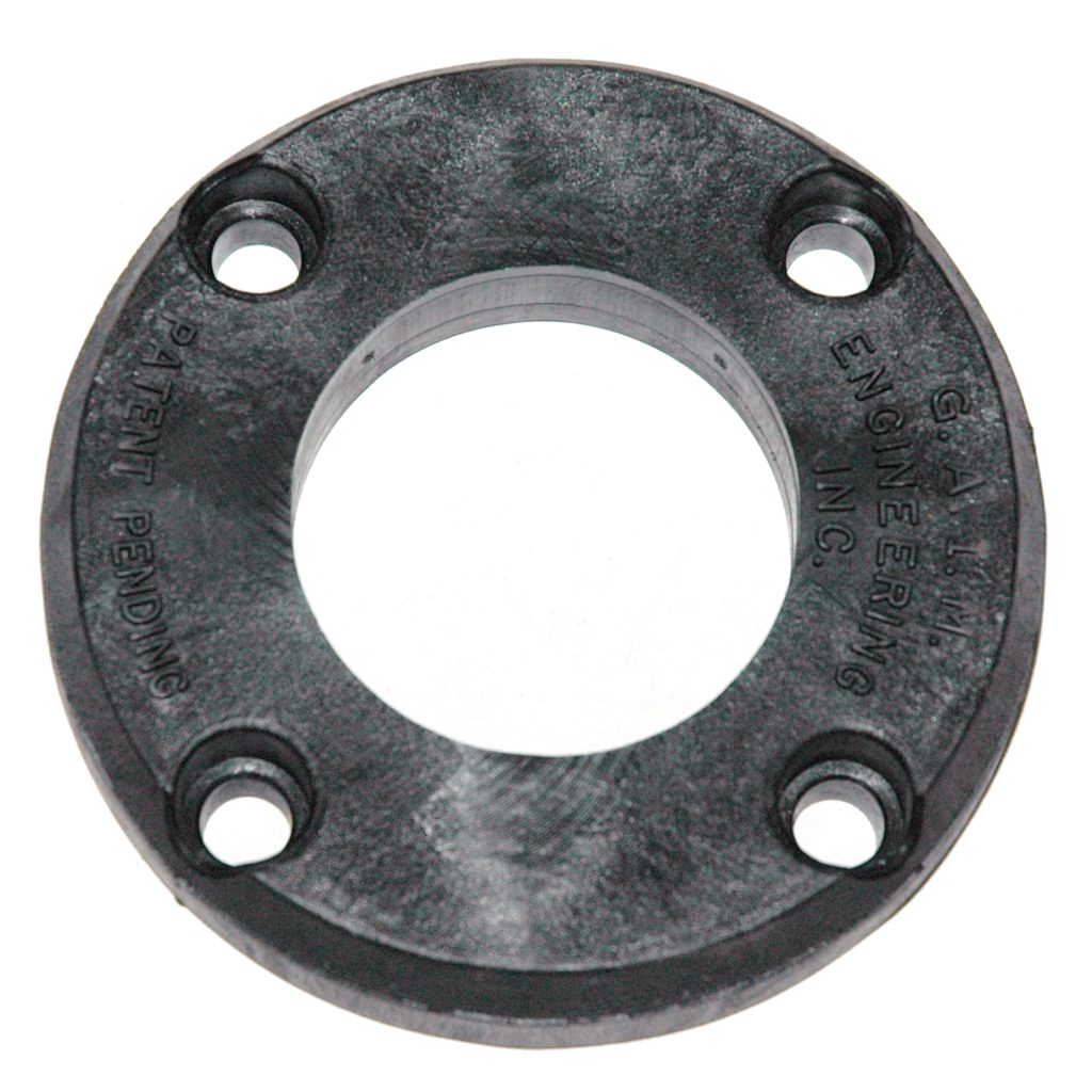 Plastic Locating Ring, for Aligning Mold to Stationary Platen, OD: 3.99", ID: 2", Thickness: .735"