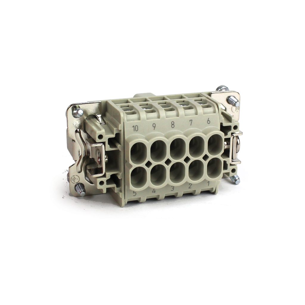 Connector Insert, Male with Pin Contacts, 5 Zone Male Mold Thermocouple Connector.