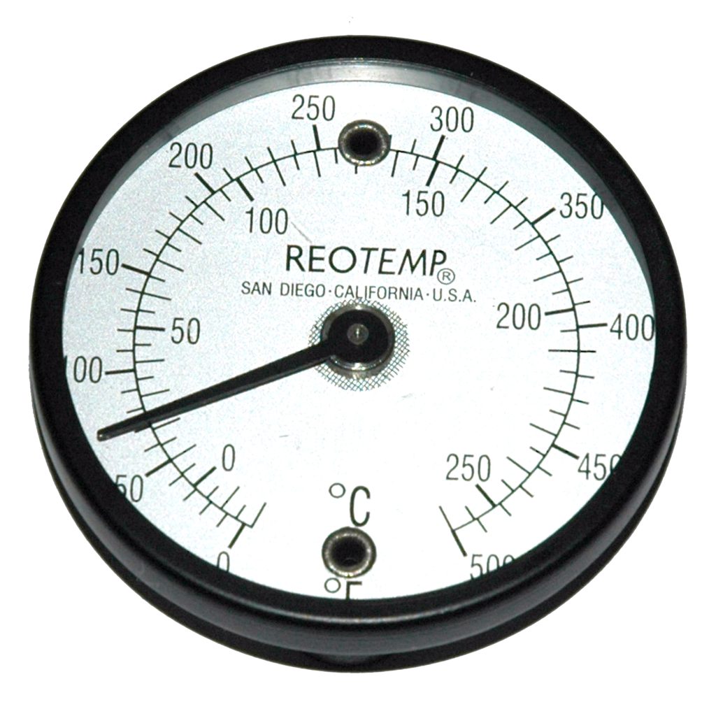 Surface Thermometer, Dual Magnetic Mounts, 0-500F Degrees, -20 - 260C