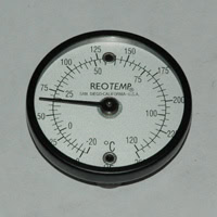 Surface Thermometer, Dual Magnet Mounts, 0 to 250 Degrees F.  -20 to 120 Degrees C