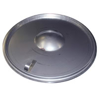 Lid, for 24" Diameter Hopper, w Handle & Flange