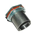 Exhaust Pipe, 2″ OD, with Bulkhead Connector, O-Ring and Nut, Stainless Steel