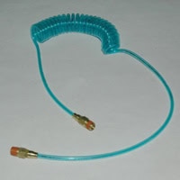 Air Hose, Polyurethane, Spiral, 1/2" x 10'