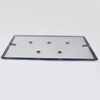 Clear Plastic Plate, 6" X 6" Drawer Magnet