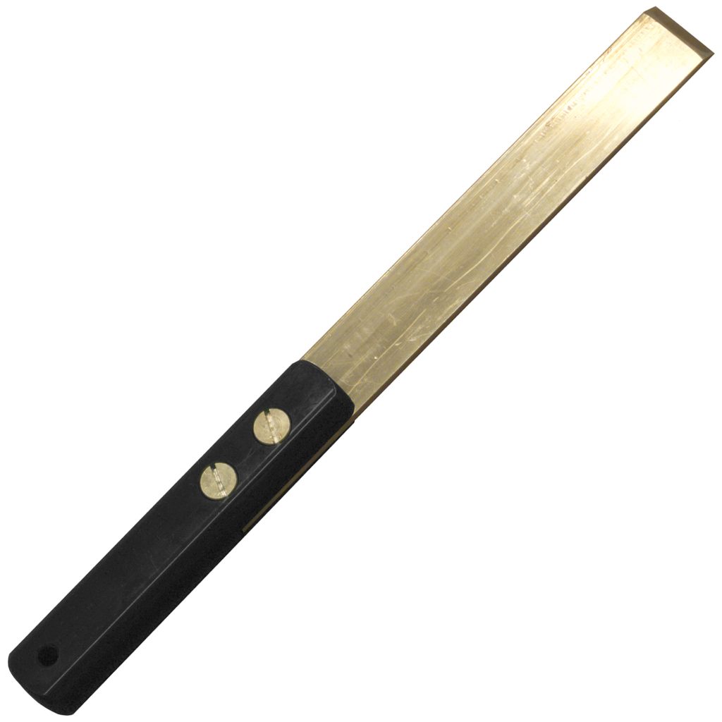 Flat Brass Scraper, 1" Wide, 11" Long