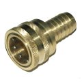 Coupler, ST Series, 1″ Body, 1″ Hose Barb Straight, Brass