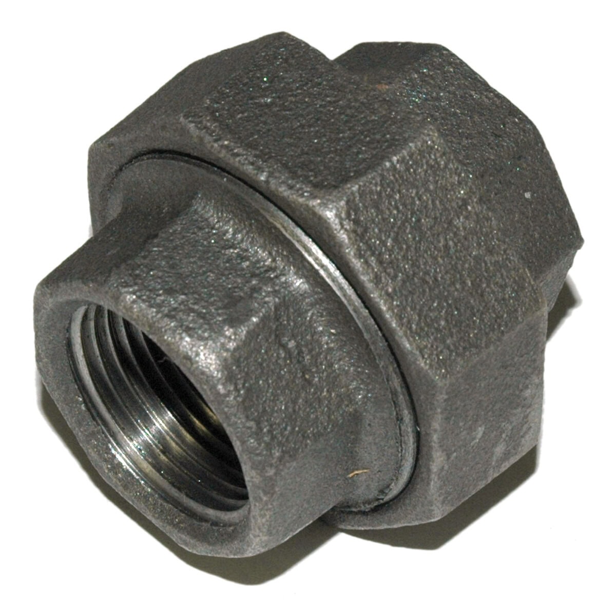 Union, 2" NPT, Black Steel - Image 1