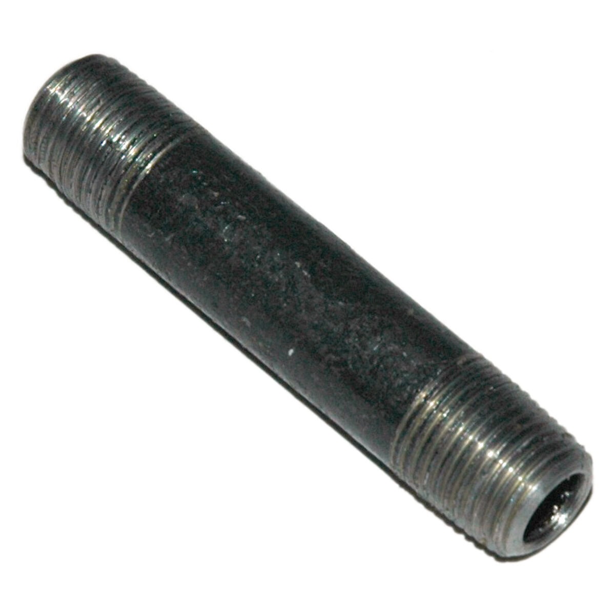Pipe Nipple, 1/8" NPT, 2" Length, Black Steel - Image 1