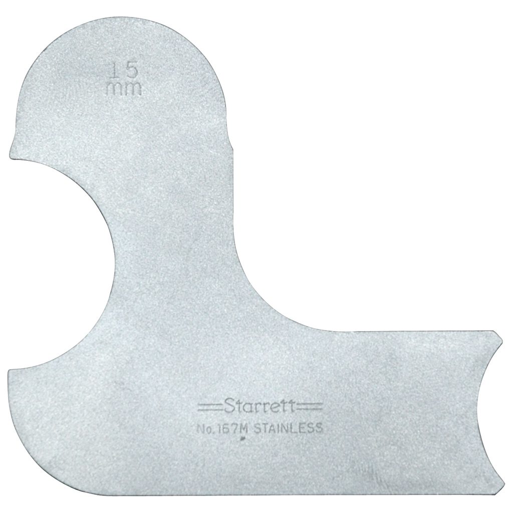 Radius Gauge, 15mm.