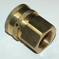 Coupler, ST Series, 1" Passage, 1" Female NPT, Brass. Includes Sleeve-Lock (Ball-Lock)