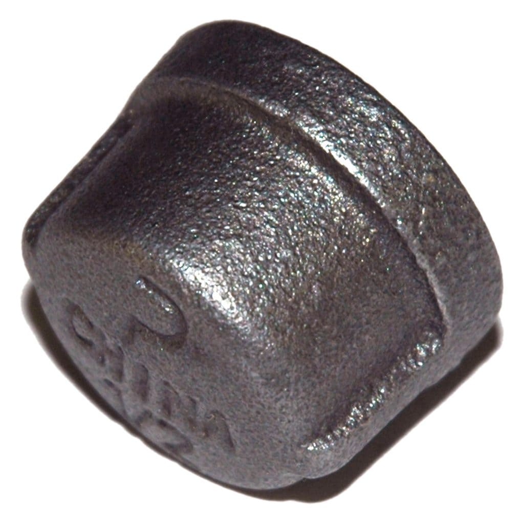 Cap, 1/4" NPT, Black Steel
