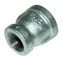 Coupler, Reducing, 1" x 1/4" NPT, Galvanized Steel