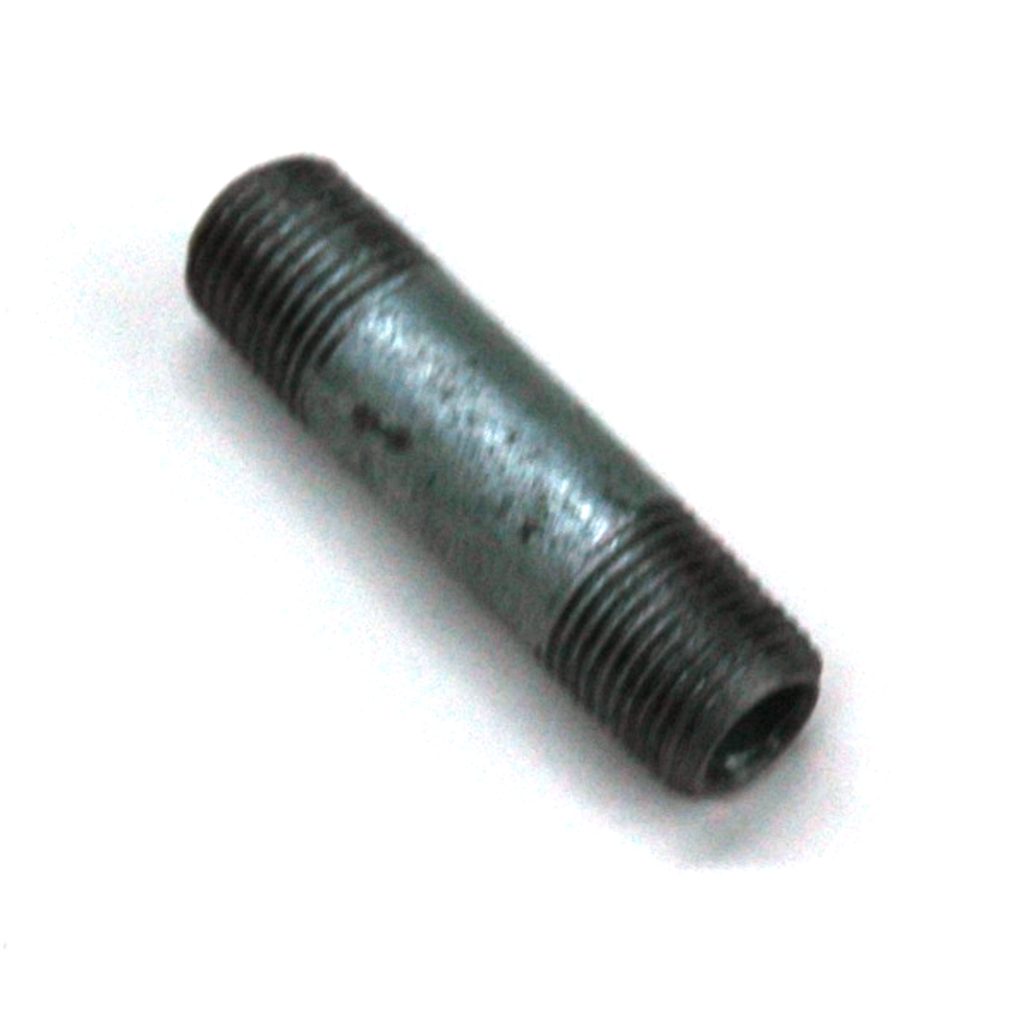Pipe Nipple, 1/8" NPT, 1-1/2" Length, Galvanized Steel
