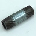 Pipe Nipple, 3/8" NPT, 2" Length, Galvanized Steel - Image 1