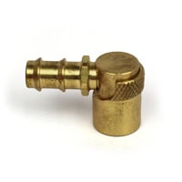 Coupler, Water Jumper, 1/4" Passage, 3/8" Push-On Hose Barb, Sleeve Locking