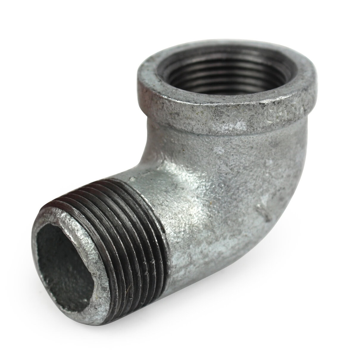 Elbow, Street, 90 Degree, 1" NPT, Galvanized Steel - Image 2