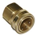Coupler, ST Series, 1/8″ Body, 1/8″-27 Female NPT, Brass