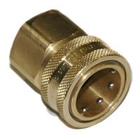 Coupler, ST Series, 1/8" Body, 1/8"-27 Female NPT, Brass