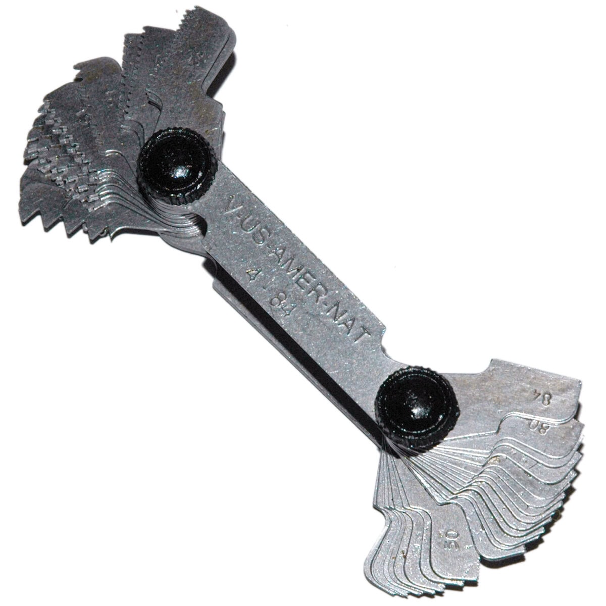 Pitch Gauge, Sae, 51 Leaves, from 4 to 84 Threads Per Inch. - Image 1