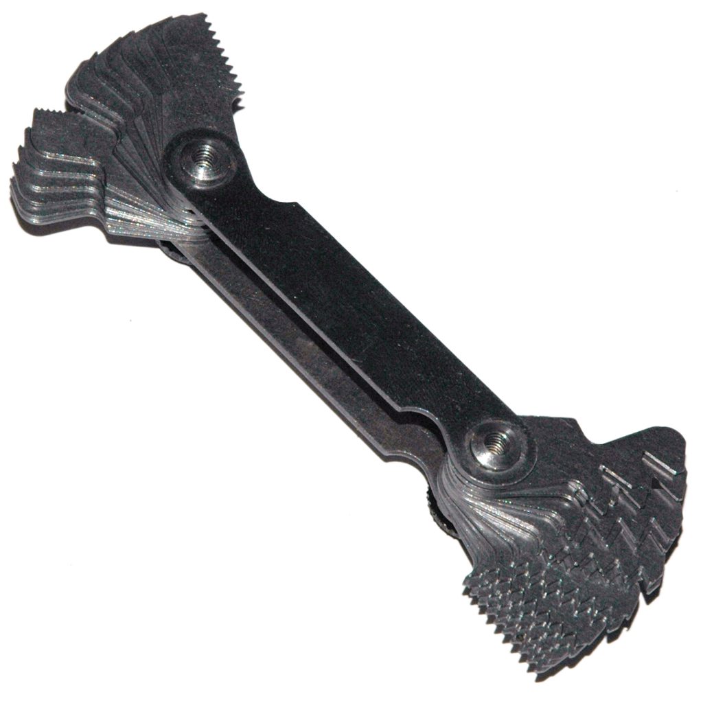 Pitch Gauge, Sae, 31 Leaves. from 4 to 42 Threads Per Inch.