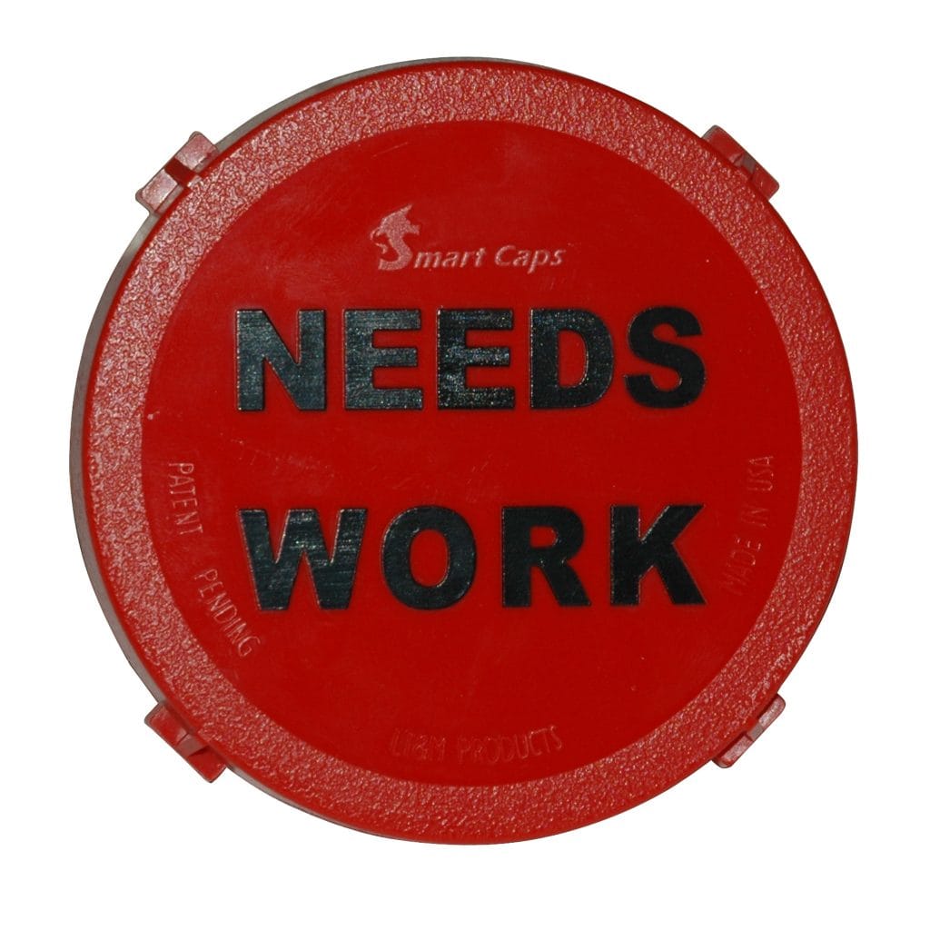 Smart Caps, Red, "Needs Work".