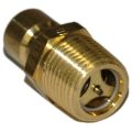 Plug, Water, Valved, 300 Series, 3/8" Passage, 3/8" NPT Male, Brass - Image 1