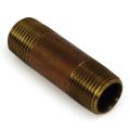 Pipe Nipple, 1/2" NPT, 2-1/2" Length, Brass - Image 1