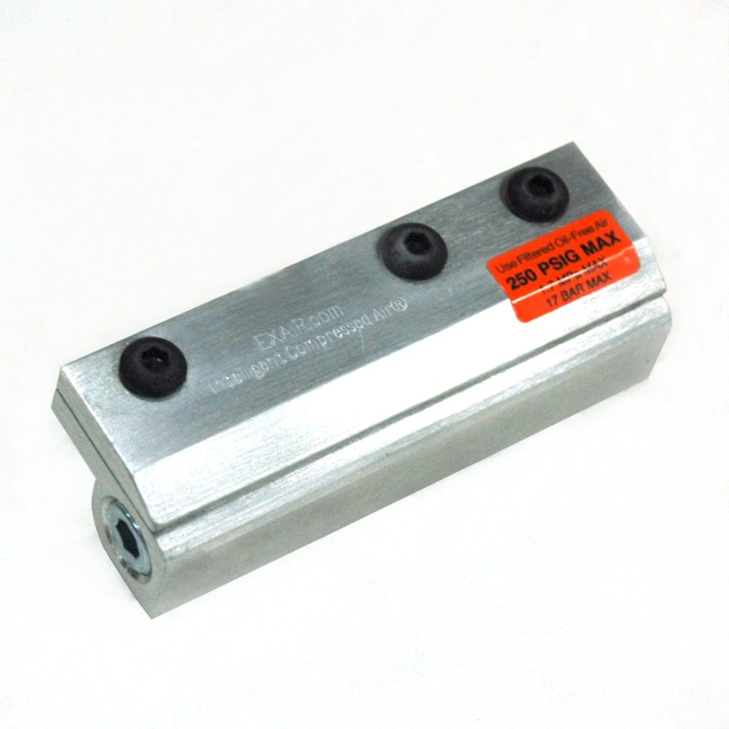 Standard Air Knife Blowoff 3" Air Flow. Alum