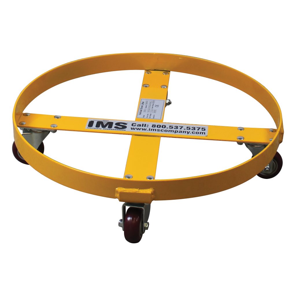 Drum Dolly, 900lb Capacity, 23-3/4" Round for Up to 55 Gallon Drums