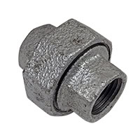 Union, 1/4" NPT, Galvanized Steel